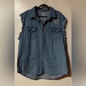 BlackCanyon Outfitters 2XL denim shirt vest.